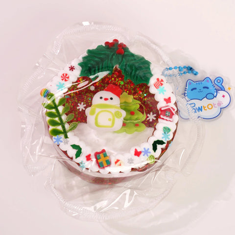 Pawtoto Winter Snowman Clear Wreath Stress Relief Toys Squishy Stressball