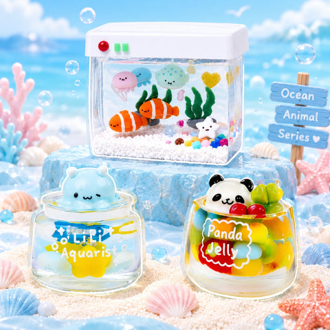 Pawtoto Marine Biotope Squishy Toy Handmade Food Grade Silicon Creamy Clay Feel Soft Quick Rebound