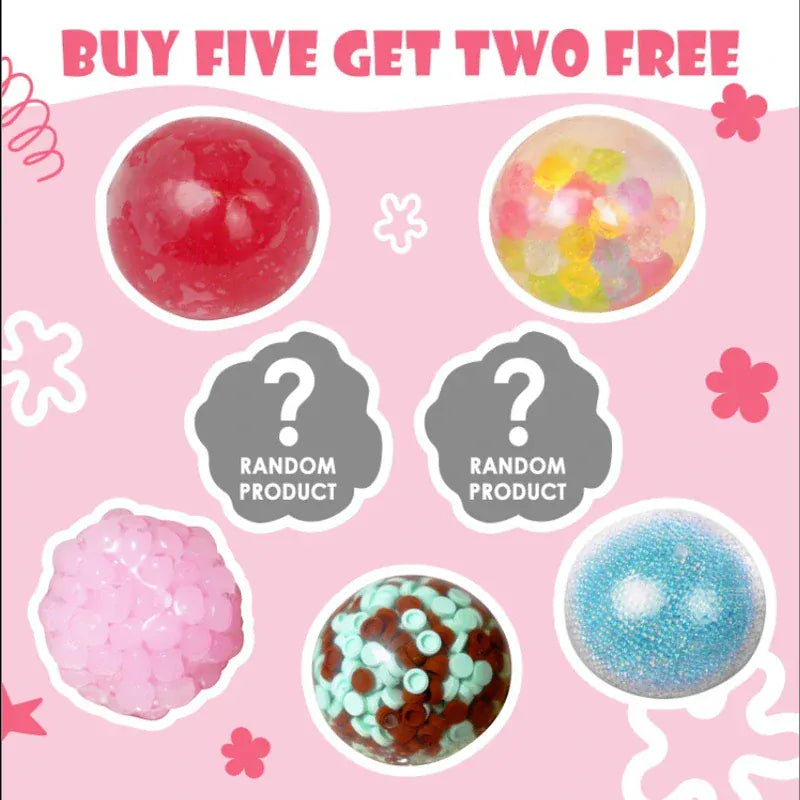 Pawtoto Handmade Sensory Squishy Ball – Stress Relief Squeeze Toy
