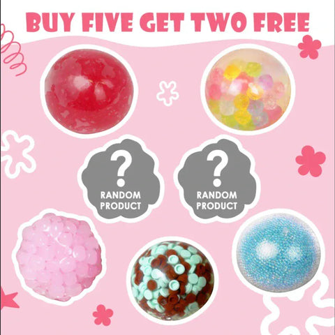 Pawtoto Handmade Sensory Squishy Ball – Stress Relief Squeeze Toy
