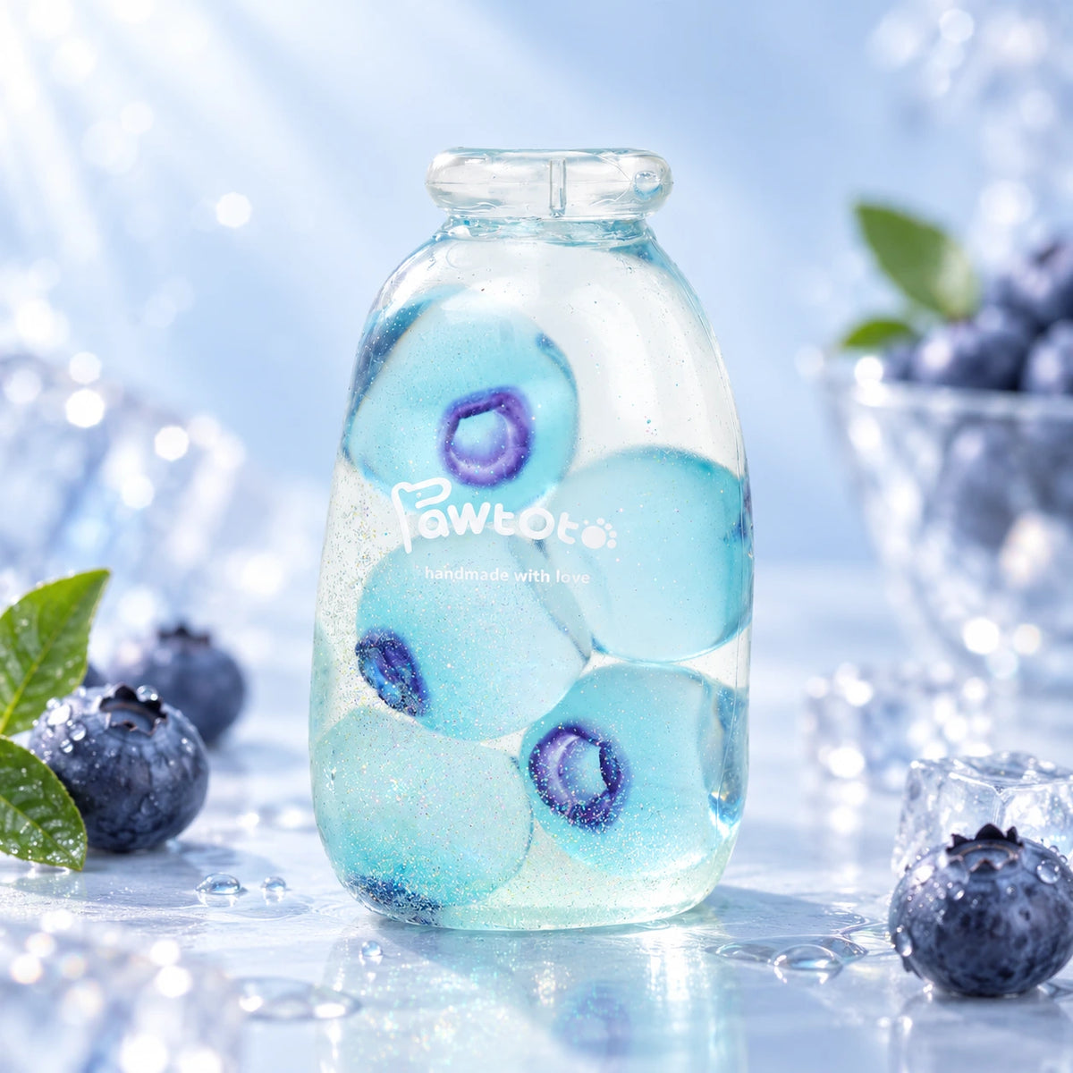 Pawtoto Jelly Glass Bottle Sensory Toy, Stress Relief Toy, Fidget Toy, Creative Activity Gift for Teens & Adults