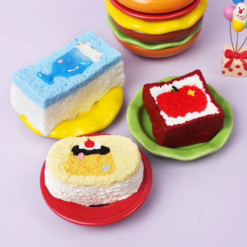 Pawtoto カラーヤミーバイツシリーズ スクイーズおもちゃ 手作り 食品グレードシリコン クリーミー粘土 柔らかく素早い反発