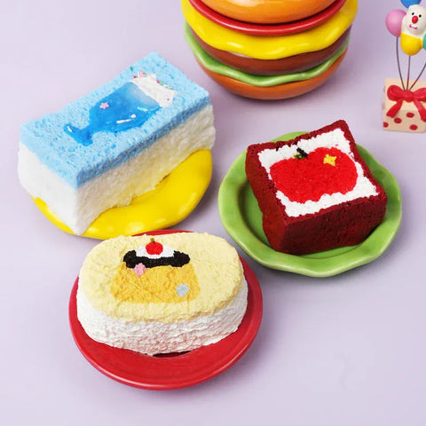 Pawtoto カラーヤミーバイツシリーズ スクイーズおもちゃ 手作り 食品グレードシリコン クリーミー粘土 柔らかく素早い反発