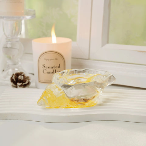 Pawtoto Clear Seashell Squishy Toy Handmade Food Grade Silicon Water Feel Medium Firm Quick Rebound