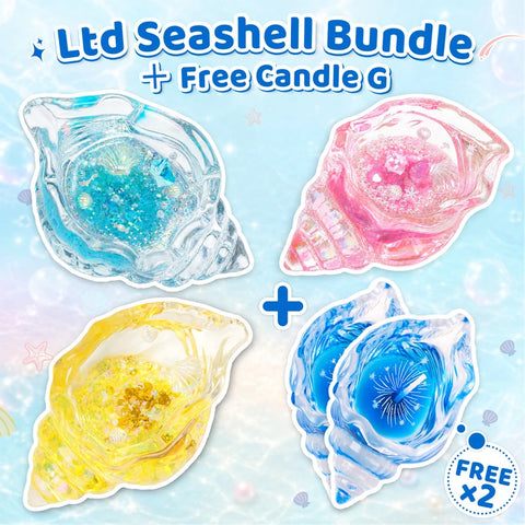 Pawtoto Clear Seashell Squishy Toy Handmade Food Grade Silicon Water Feel Medium Firm Quick Rebound