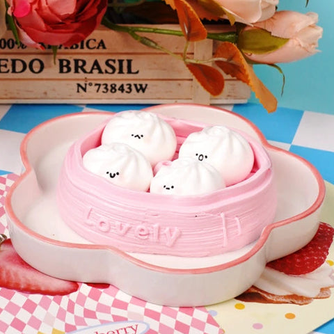 Pawtoto A Basket of Bao Squishy Toy Handmade Food Grade Silicon