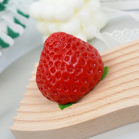 Pawtoto A Giant Strawberry Squishy Toy Handmade Food Grade Silicon Clay Feel Soft Quick Rebound