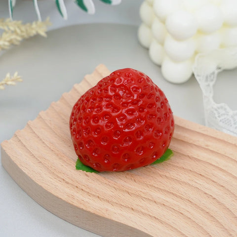 Pawtoto A Giant Strawberry Squishy Toy Handmade Food Grade Silicon Clay Feel Soft Quick Rebound