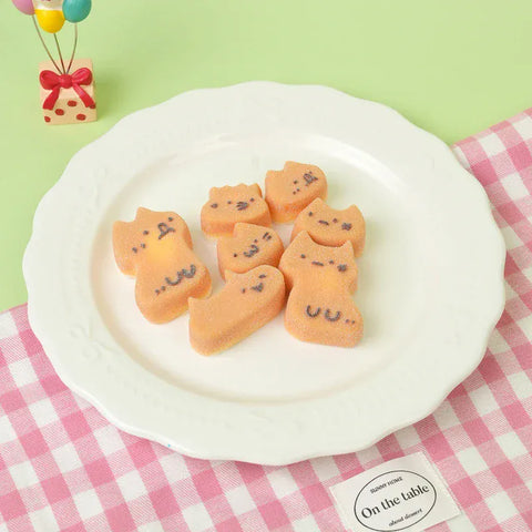 Pawtoto Kitty Mochi Bites Squishy Toy – Handmade Sensory Stress Relief Ball