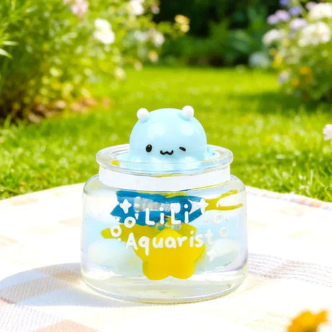 Pawtoto Aquarium Keeper Clear Squishy Toy Handmade Food Grade Silicon Creamy Clay Feel Soft Quick Rebound