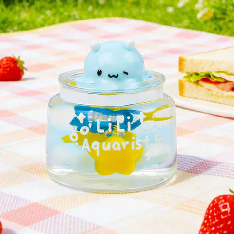 Pawtoto Aquarium Keeper Clear Squishy Toy Handmade Food Grade Silicon Creamy Clay Feel Soft Quick Rebound