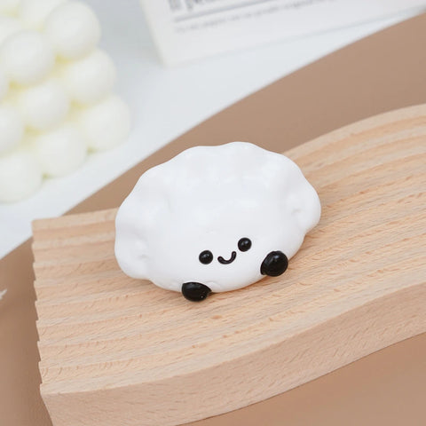 Pawtoto Baby Dumpling Squishy Toy Handmade Food Grade Silicon Dry Clay Feel Soft Slow Rebound