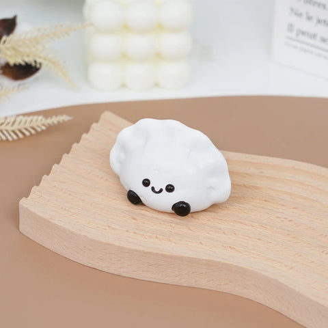 Pawtoto Baby Dumpling Squishy Toy Handmade Food Grade Silicon Dry Clay Feel Soft Slow Rebound