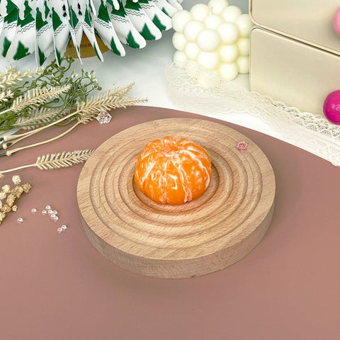 Pawtoto Baby Orange Squishy Toy Handmade Food Grade Silicon Creamy Clay Feel Soft Slow Rebound