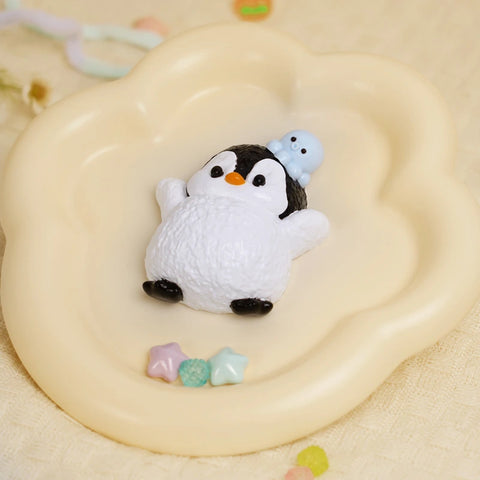 Pawtoto Baby Penguin Squishy Toy Handmade  Baby Penguin Dry Clay Feel Soft Slow Rebound