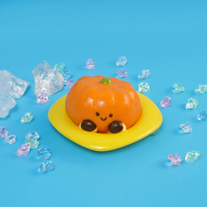 Pawtoto ベビーパンプキンスクイーズおもちゃ 手作り粘土 非常に柔らかい感触 ゆっくりと反発