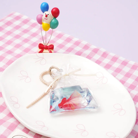 Pawtoto Bag of Golden Fish Red Squishy Toy Handmade Food Grade Silicon Watery Feel Firm Soft Quick Rebound