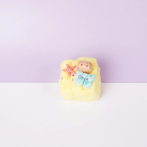 Pawtoto Bear Milk Shell Cookie Squishy Series Handmade Soft Texture Slow Rebound Stress Relief Toy