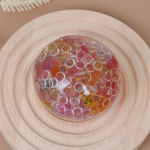 Pawtoto Grape Beads Pink-Handcrafted Grape Bead Sensory Squeeze Ball Squishy Toy Handmade