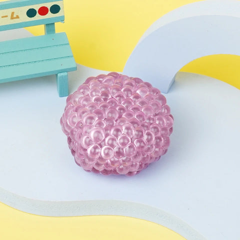 Pawtoto Grape Beads Pink-Handcrafted Grape Bead Sensory Squeeze Ball Squishy Toy Handmade
