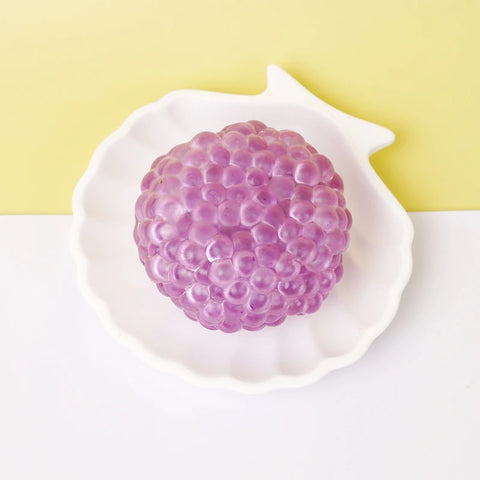 Pawtoto Grape Beads Pink-Handcrafted Grape Bead Sensory Squeeze Ball Squishy Toy Handmade
