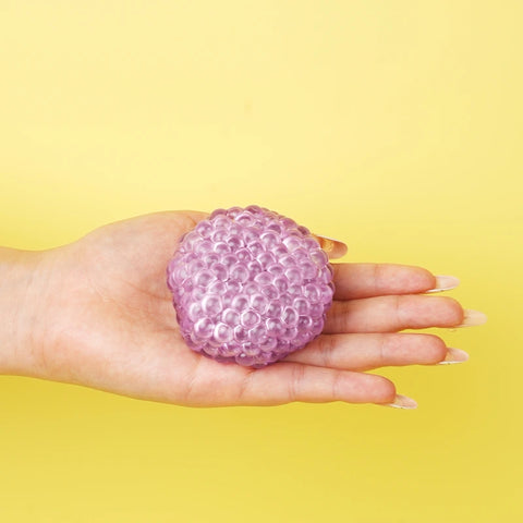 Pawtoto Grape Beads Pink-Handcrafted Grape Bead Sensory Squeeze Ball Squishy Toy Handmade