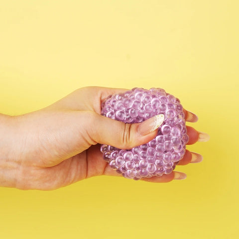 Pawtoto Grape Beads Pink-Handcrafted Grape Bead Sensory Squeeze Ball Squishy Toy Handmade