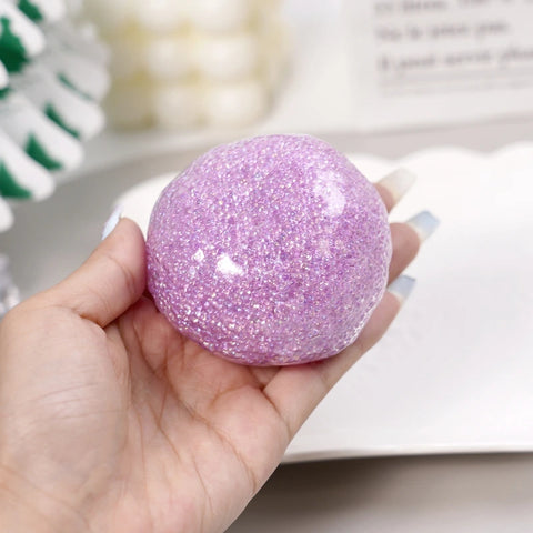 Pawtoto Grape Beads Pink-Handcrafted Grape Bead Sensory Squeeze Ball Squishy Toy Handmade