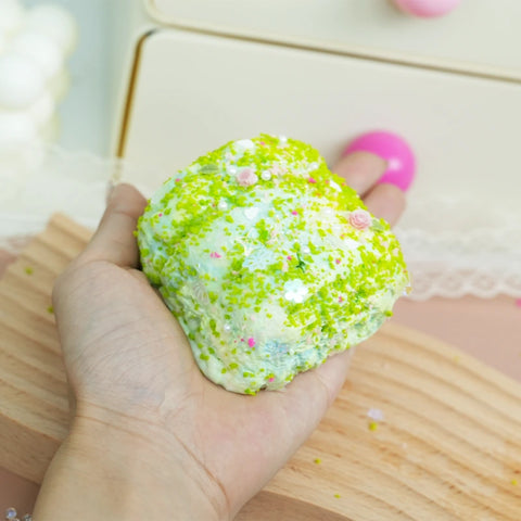 Pawtoto Bun Grean Squishy Toy Handmade Food Grade Silicon Burst Water Feel Soft Quick Rebound