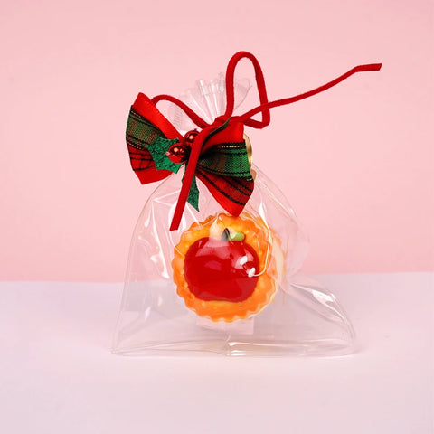 Pawtoto Christmas Mini Apple Cookie Squishy Toy Handmade Food Grade Silicon