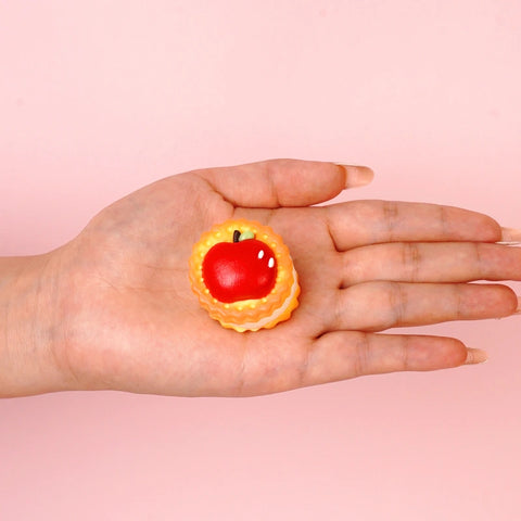 Pawtoto Christmas Mini Apple Cookie Squishy Toy Handmade Food Grade Silicon