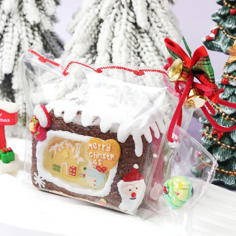 Pawtoto クリスマス スノーマン ハウス スクイーズ おもちゃ 手作り 食品グレード シリコン クリーミー 粘土 柔らかく 素早い反発