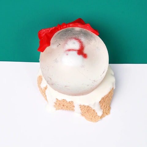 Pawtoto Christmas-Snowman Snow Globe Squishy Toy Handmade Food Grade Silicon