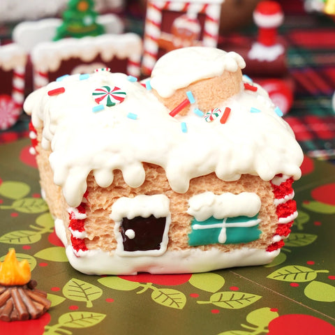 Pawtoto Christmas Snowy House Squishy Toy Handmade Food Grade Silicon