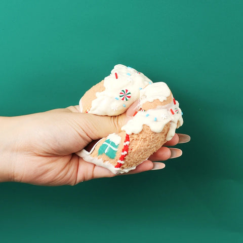 Pawtoto Christmas Snowy House Squishy Toy Handmade Food Grade Silicon