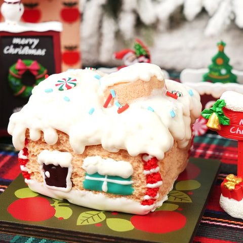 Pawtoto Christmas Snowy House Squishy Toy Handmade Food Grade Silicon