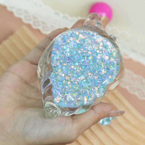 Pawtoto Clear Seashell Squishy Toy Handmade Food Grade Silicon Water Feel Medium Firm Quick Rebound