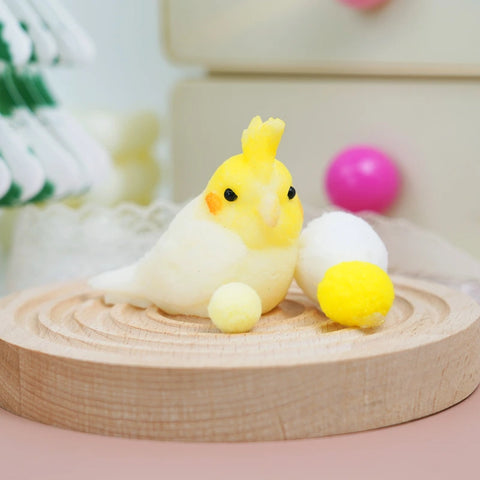 Pawtoto Handmade Cockatiel Squishy Toy Food Grade Silicon Creamy Clay Feel Soft Slow Rebound