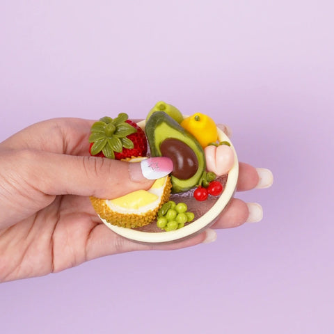 Pawtoto Colourful Fruit Set Squishy Toy Handmade Food Grade Silicon Clay Feel Soft Quick Rebound