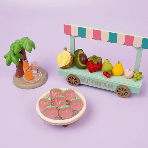 Pawtoto Colourful Fruit Set Squishy Toy Handmade Food Grade Silicon Clay Feel Soft Quick Rebound