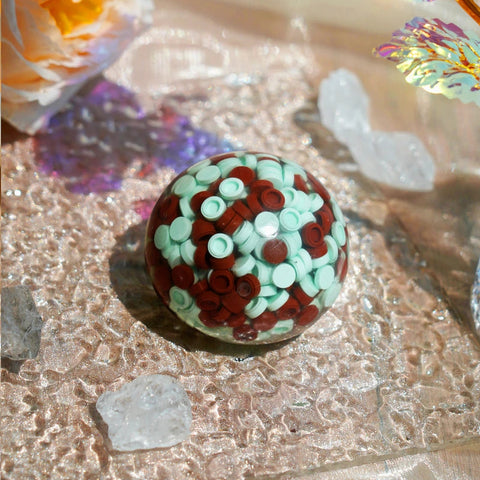 Pawtoto Grape Beads Pink-Handcrafted Grape Bead Sensory Squeeze Ball Squishy Toy Handmade
