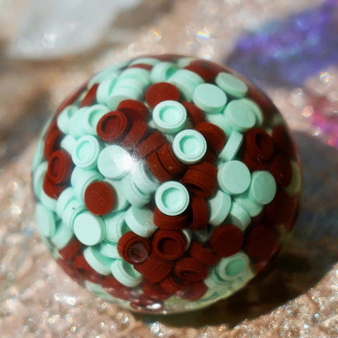 Pawtoto Grape Beads Pink-Handcrafted Grape Bead Sensory Squeeze Ball Squishy Toy Handmade