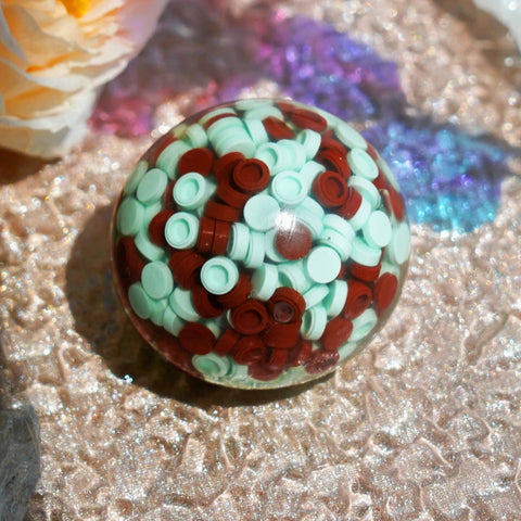 Pawtoto Grape Beads Pink-Handcrafted Grape Bead Sensory Squeeze Ball Squishy Toy Handmade