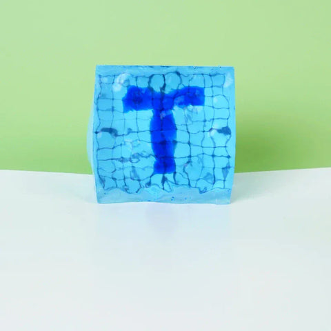 Pawtoto クリスタルクリアキューブ スイミングプール スクイーズおもちゃ 手作り 食品グレードシリコン クリーミー粘土 柔らかく素早い反発感