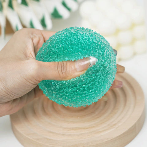 Pawtoto Crystal Mochi Ball Squishy Toy Handmade TPR Soft