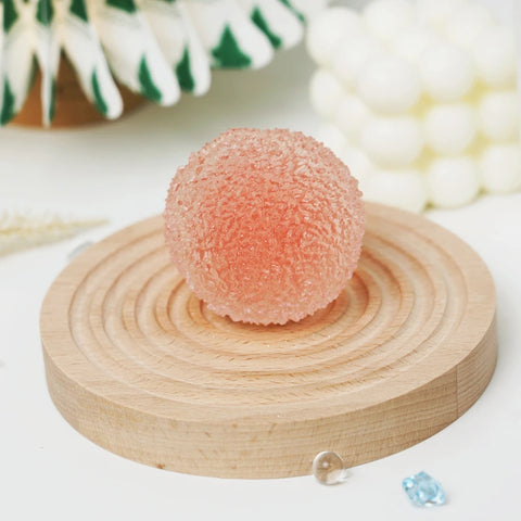 Pawtoto Grape Beads Pink-Handcrafted Grape Bead Sensory Squeeze Ball Squishy Toy Handmade