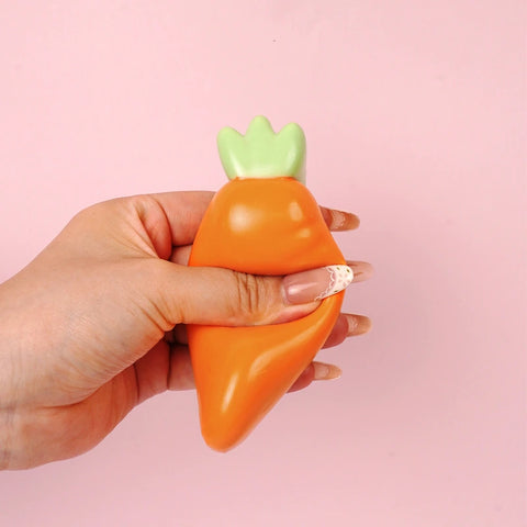Pawtoto Cute Carrot Squishy Toy Handmade Food Grade Silicon