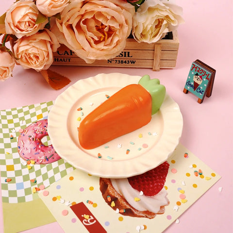 Pawtoto Cute Carrot Squishy Toy Handmade Food Grade Silicon