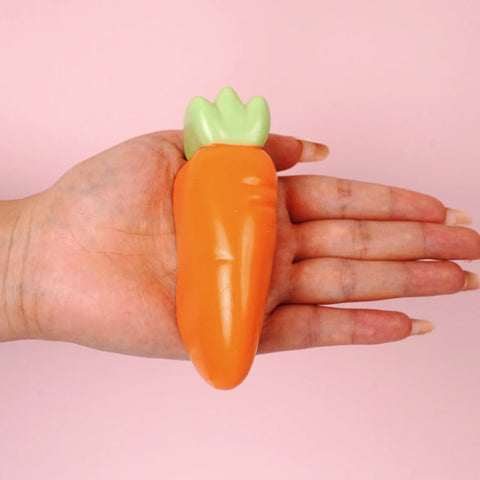 Pawtoto Cute Carrot Squishy Toy Handmade Food Grade Silicon