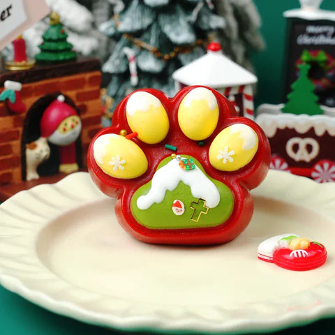 Pawtoto クリスマスシリーズ スクイーズおもちゃ 手作り 食品グレード シリコン粘土 柔らかくて素早く反発